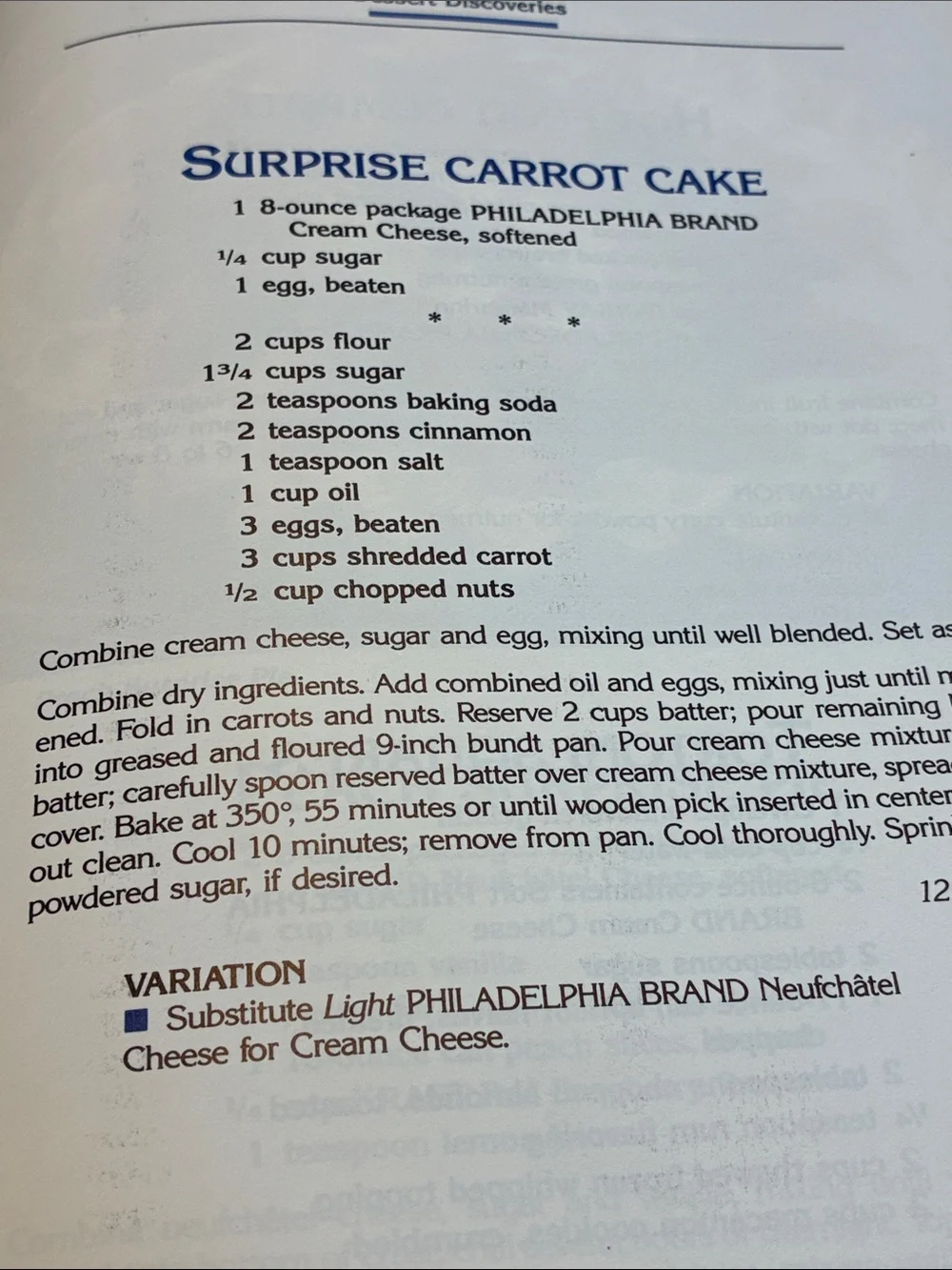 Philadelphia Cream Cheese Cookbook - vintage cookbook